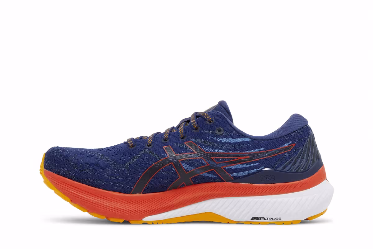 Asics Gel Kayano 29 Deep Ocean Cherry Tomato, view 4