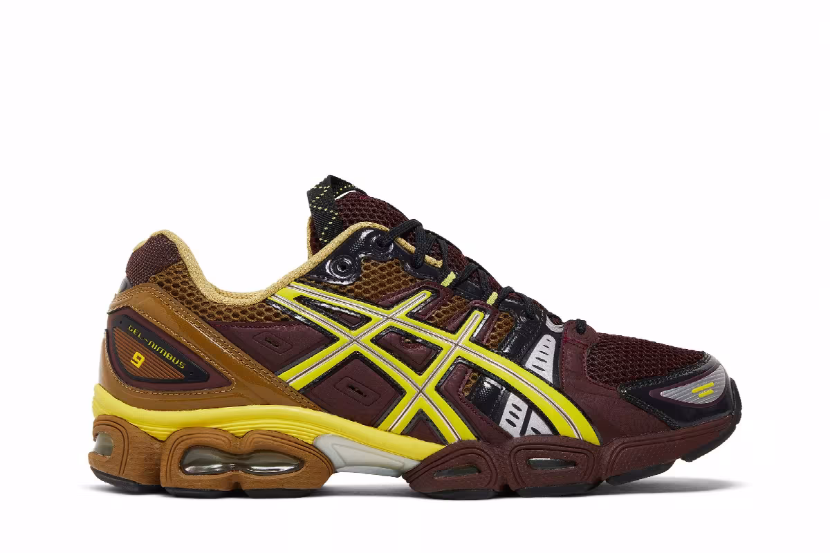 Kiko Kostadinov x ASICS UB3-S Gel Nimbus 9 Rum Raisin, view 2