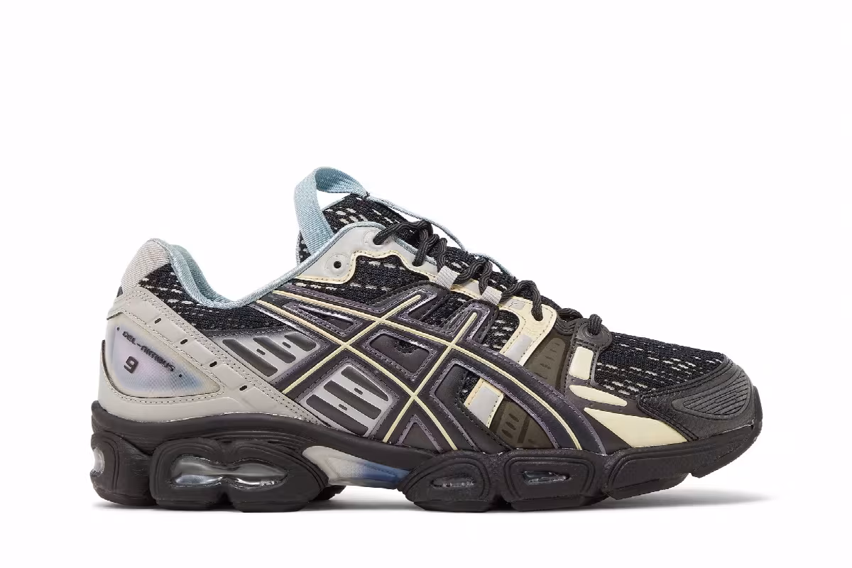 Kiko Kostadinov x ASICS UB5-S Gel Nimbus 9 Black Gunmetal, view 2