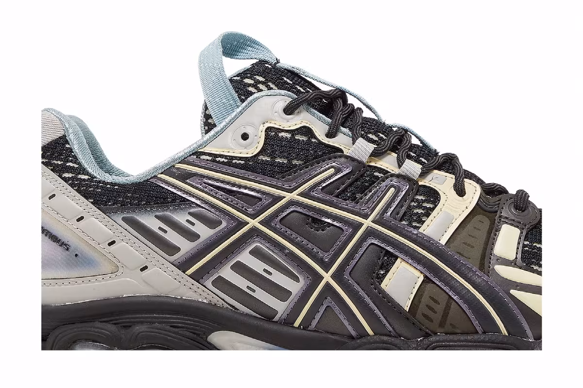 Kiko Kostadinov x ASICS UB5-S Gel Nimbus 9 Black Gunmetal, view 3