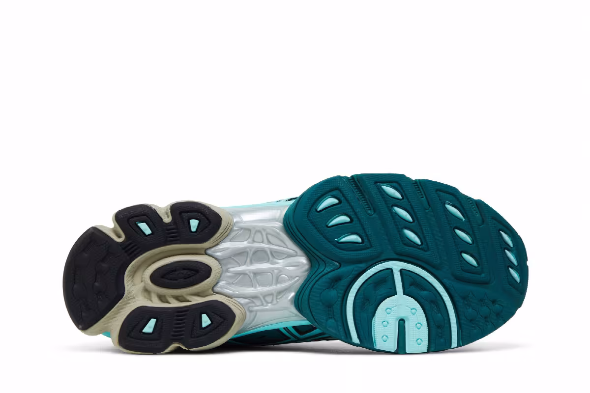 Kiko Kostadinov x ASICS UB3-S Gel Nimbus 9 Piedmont Grey Aruba Blue, view 5