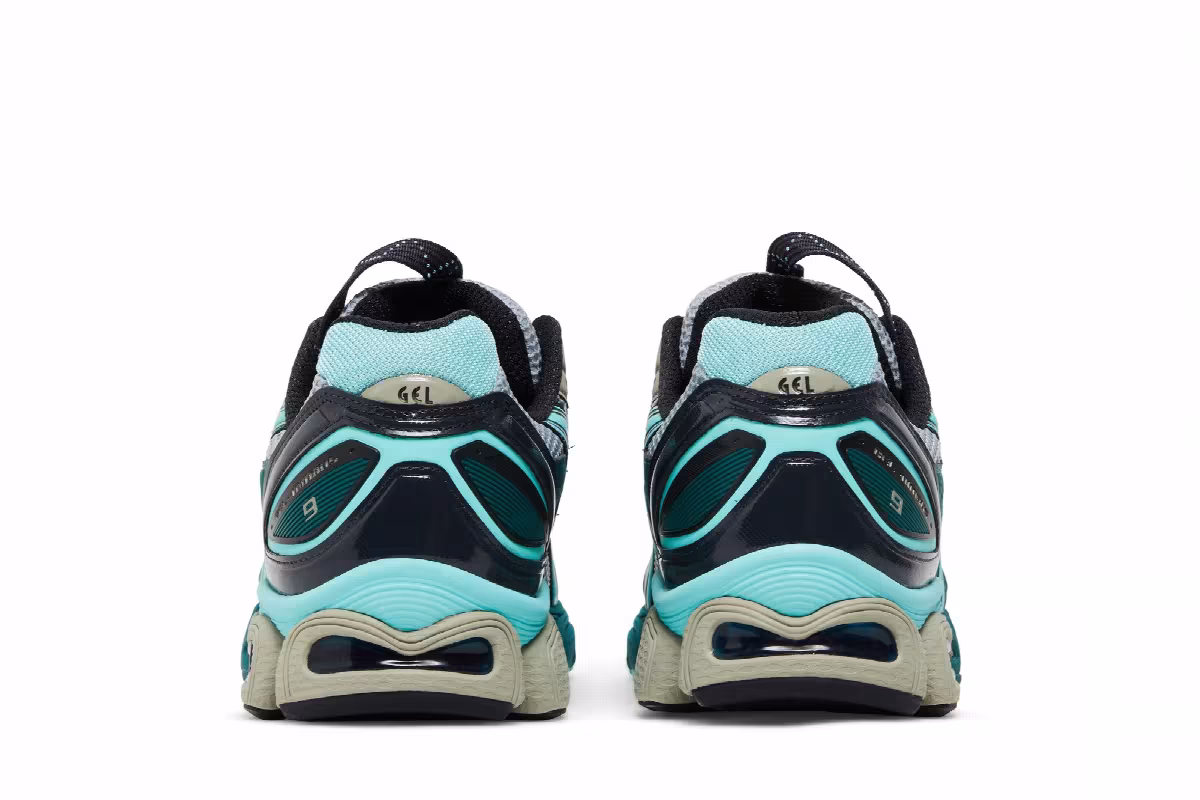 Kiko Kostadinov x ASICS UB3-S Gel Nimbus 9 Piedmont Grey Aruba Blue, view 7