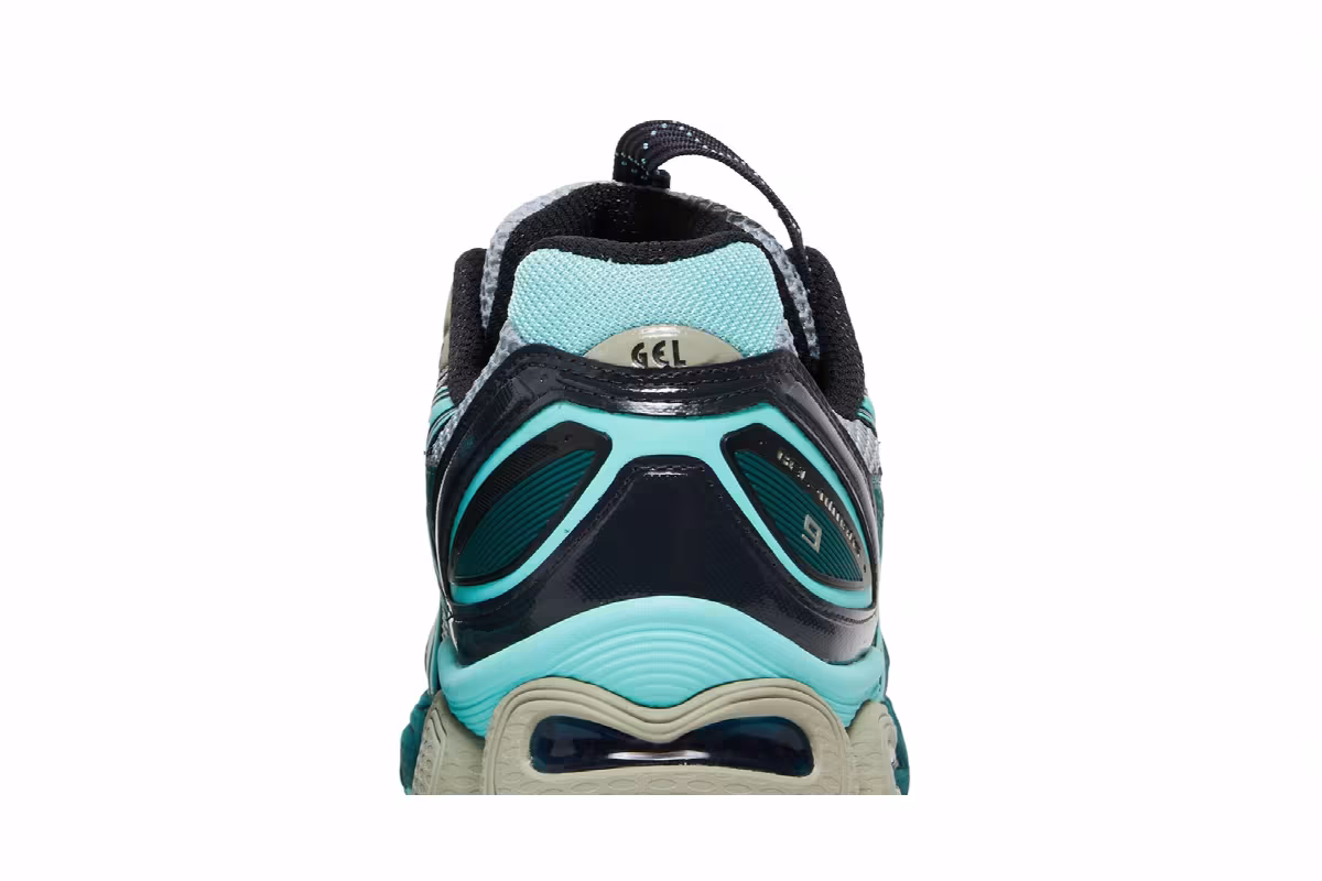 Kiko Kostadinov x ASICS UB3-S Gel Nimbus 9 Piedmont Grey Aruba Blue, view 8