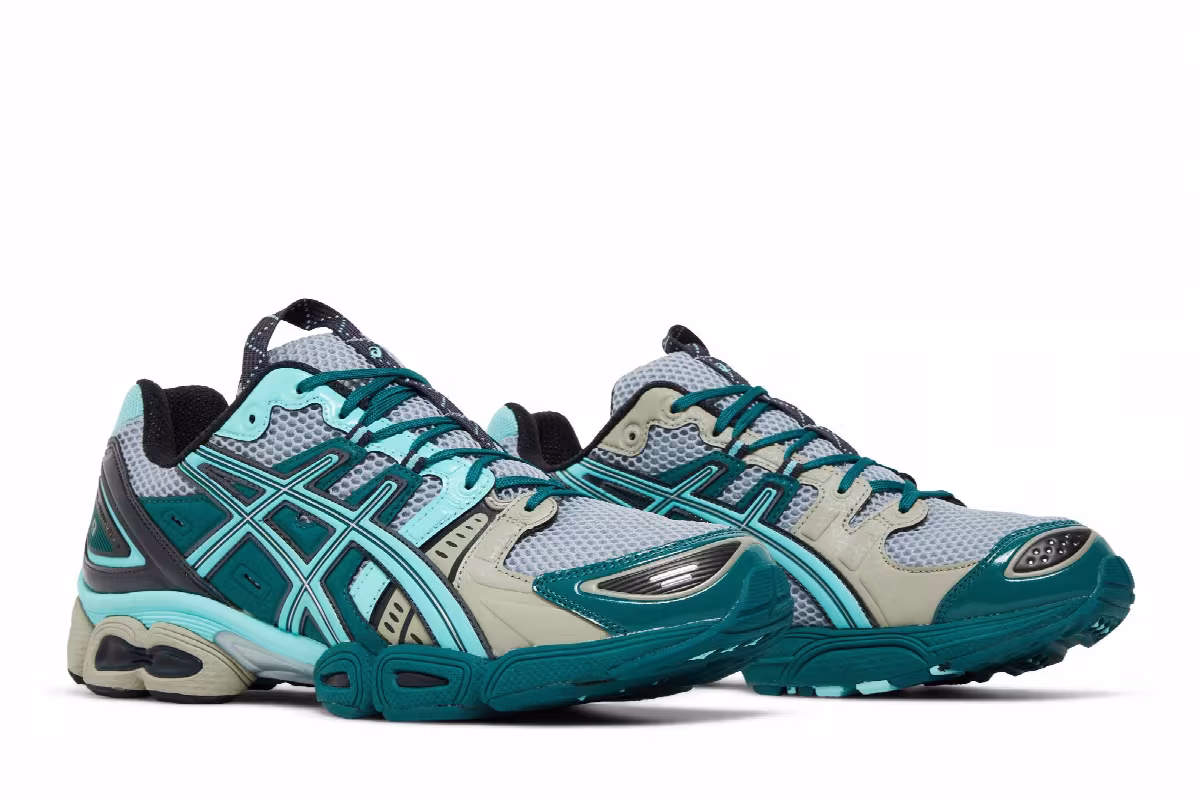 Kiko Kostadinov x ASICS UB3-S Gel Nimbus 9 Piedmont Grey Aruba Blue, view 9