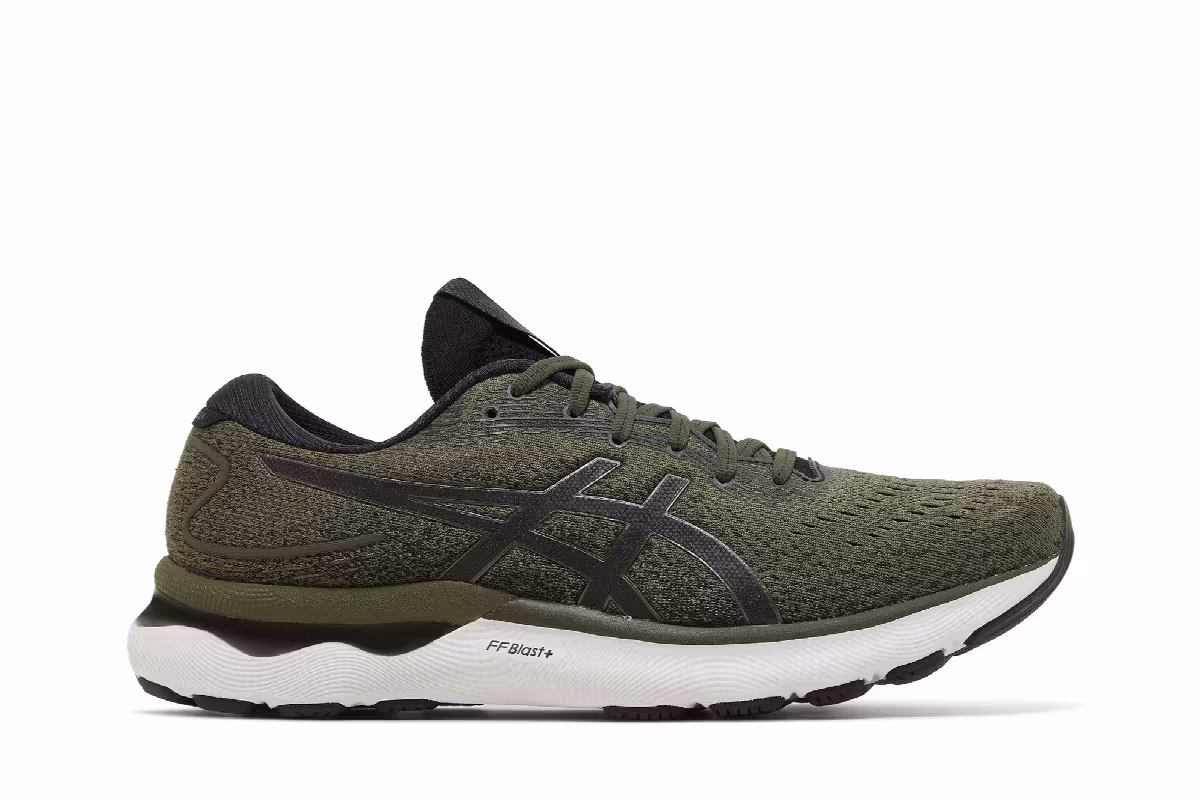 Asics Gel Nimbus 24 Olive Canvas, view 2