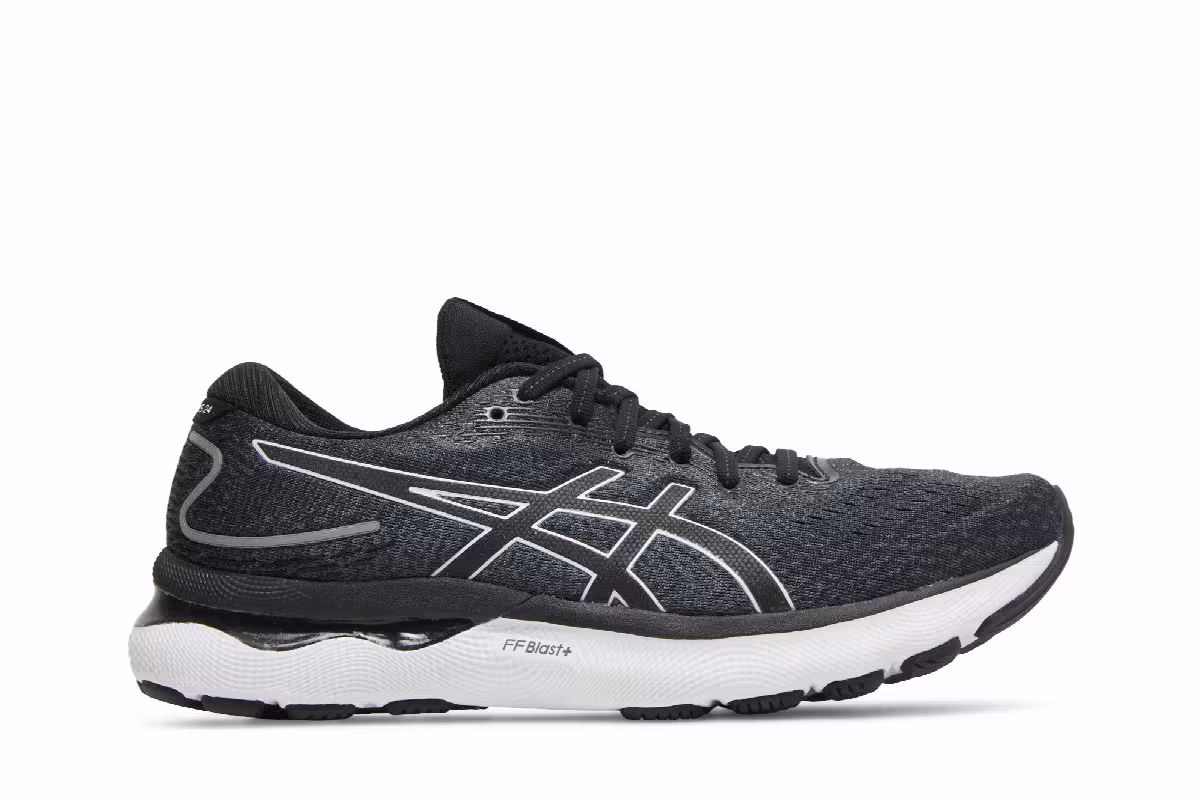 Asics Gel Nimbus 24 Black White, view 2