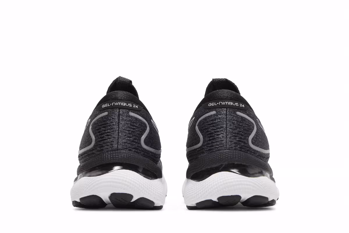 Asics Gel Nimbus 24 Black White, view 7