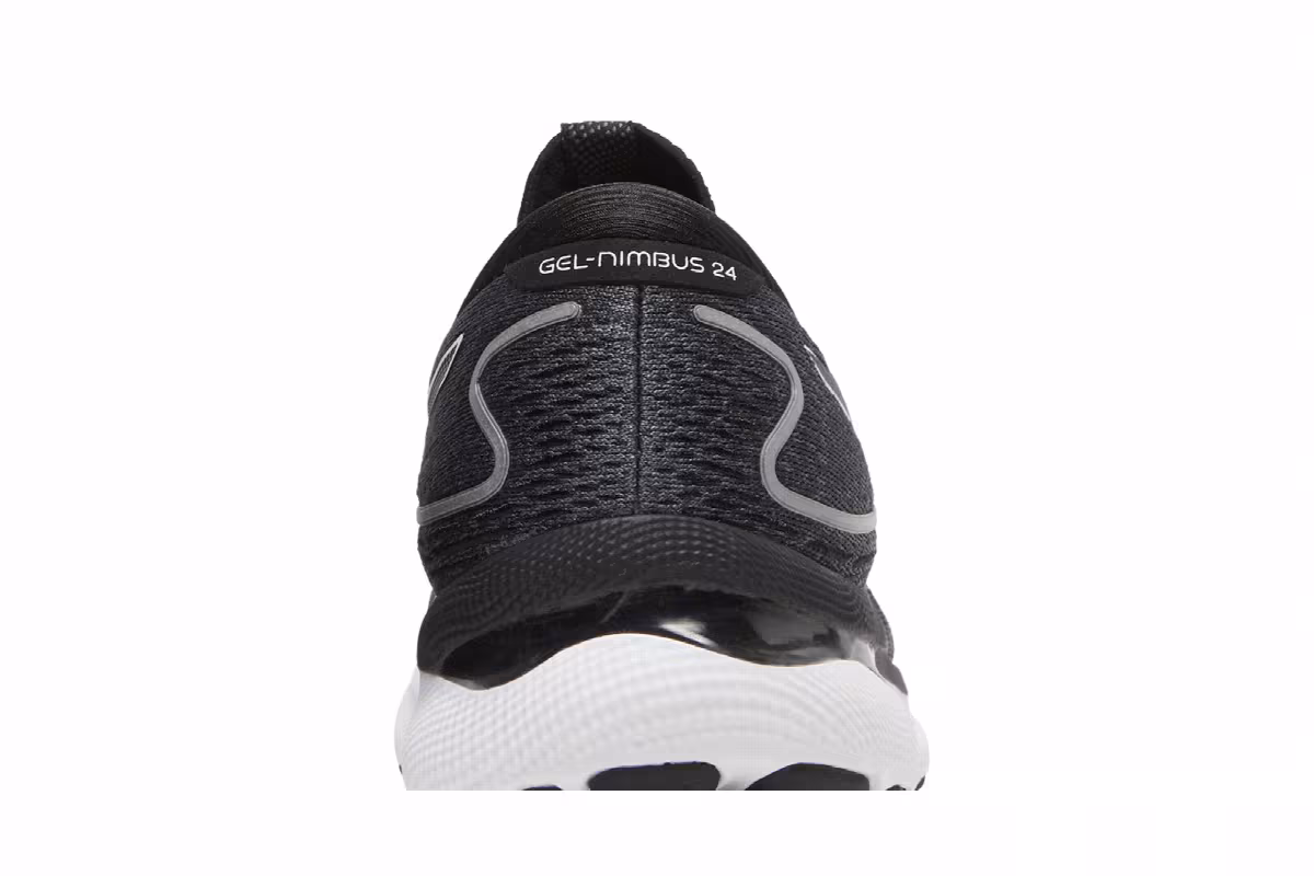 Asics Gel Nimbus 24 Black White, view 8