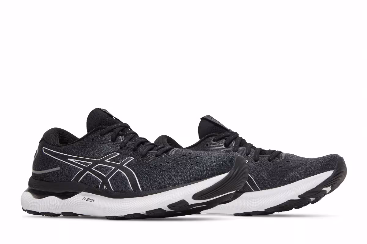 Asics Gel Nimbus 24 Black White, view 9