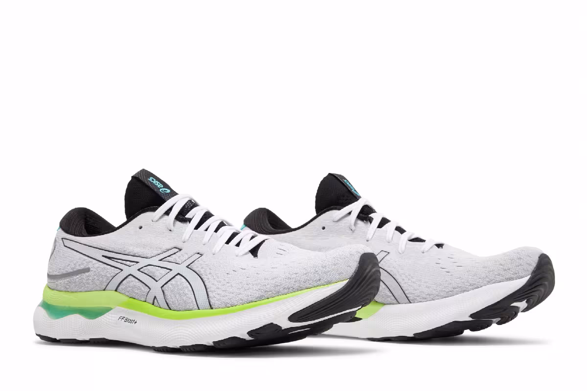 Asics Gel Nimbus 24 White Black, view 9