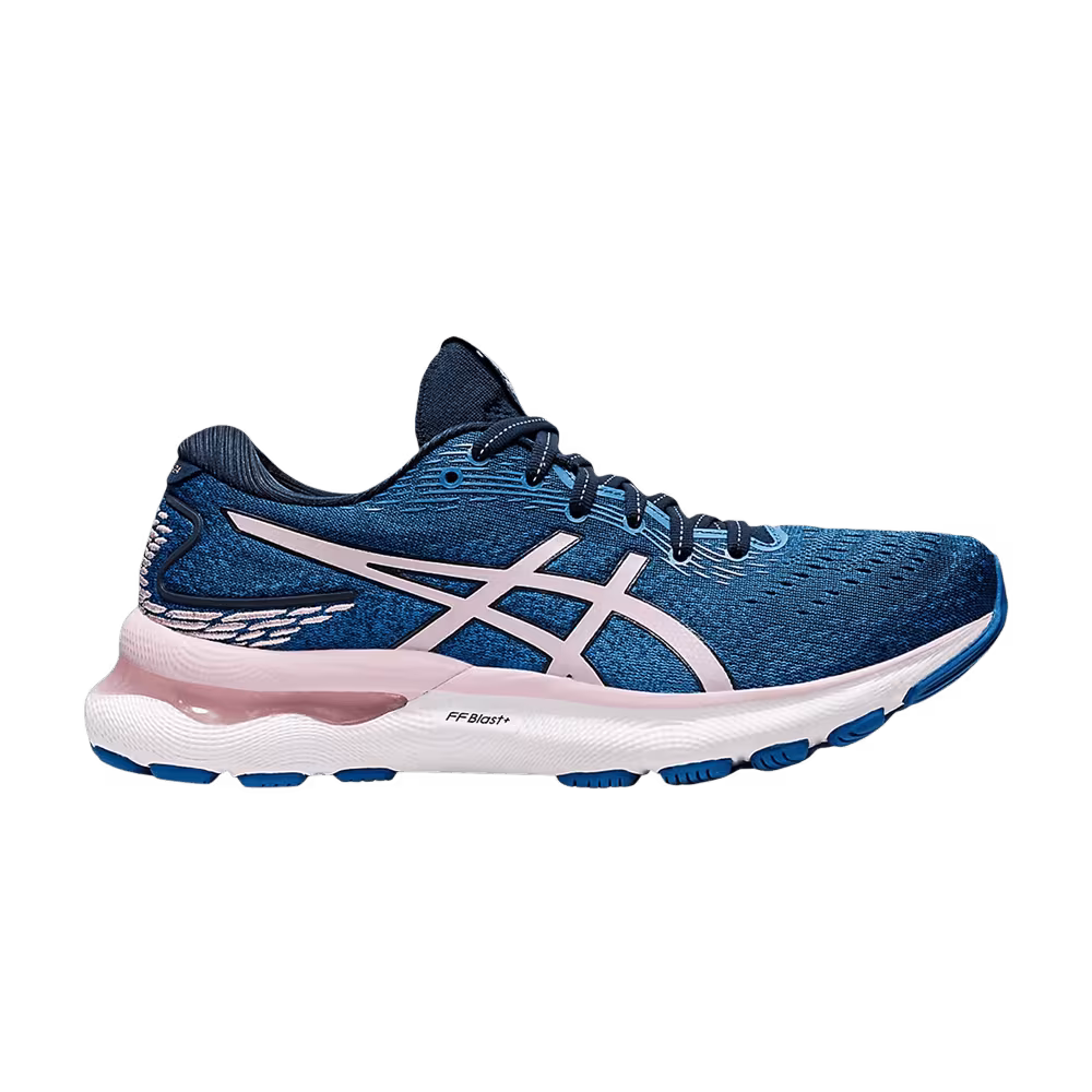 ASICS Women's Gel Nimbus 24 French Blue Barely Rose
