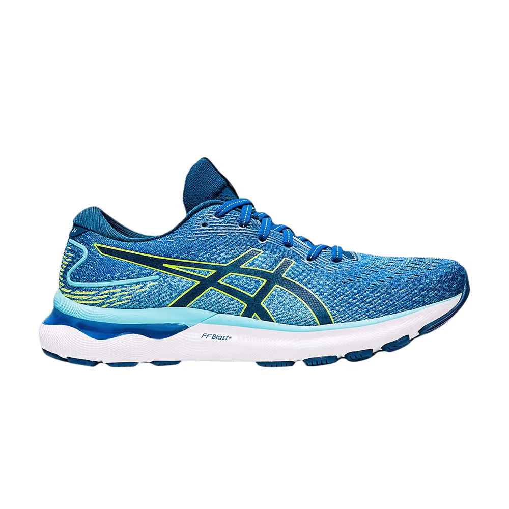 Asics Gel Nimbus 24 2E Wide Lake Drive Hazard Green