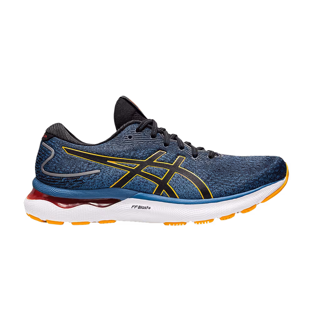 Asics Gel Nimbus 24 2E Wide Azure Amber