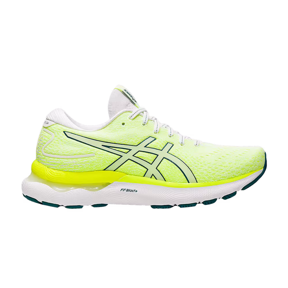 Asics Women's Gel Nimbus 24 White Velvet Pine