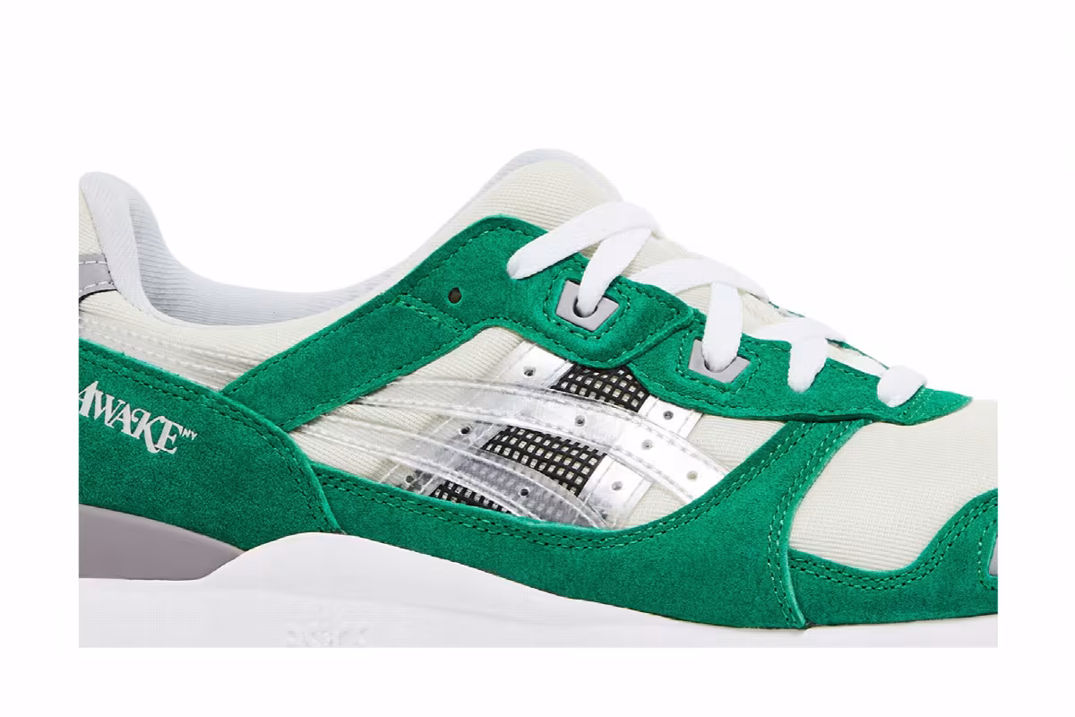 Awake NY x ASICS Gel Lyte 3 Green Tambourine, view 3