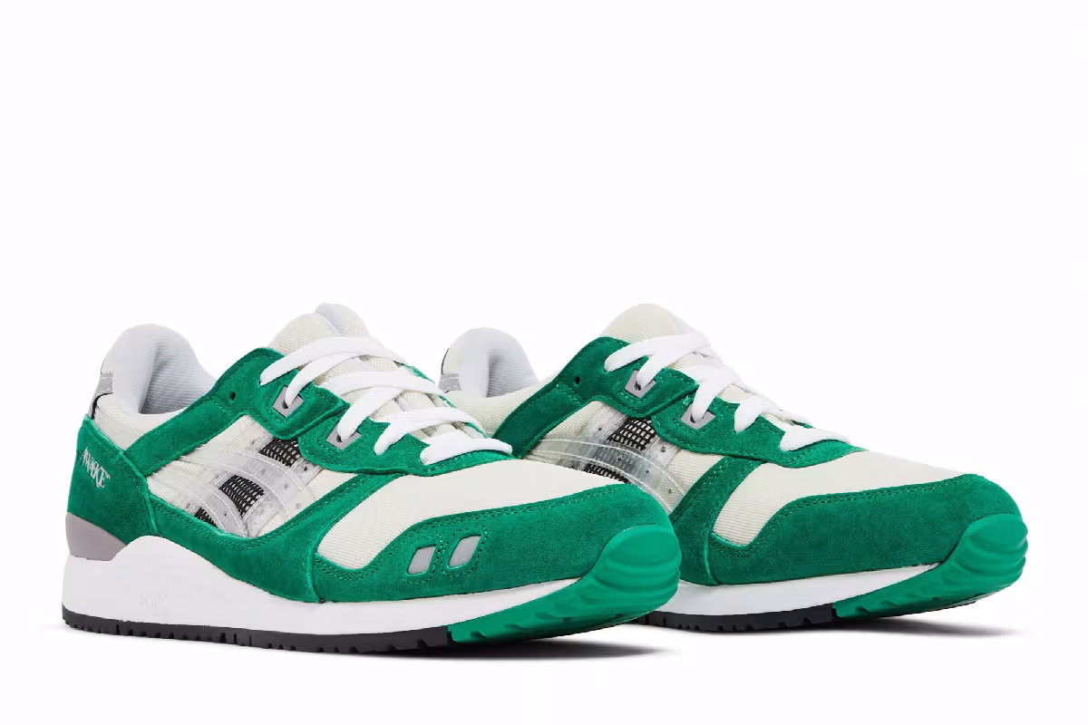 Awake NY x ASICS Gel Lyte 3 Green Tambourine, view 9