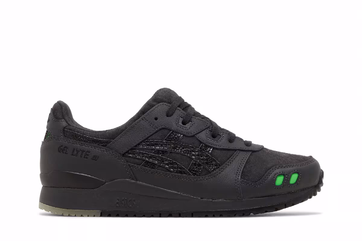 atmos x ASICS Gel Lyte 3 OG Black Python, view 2