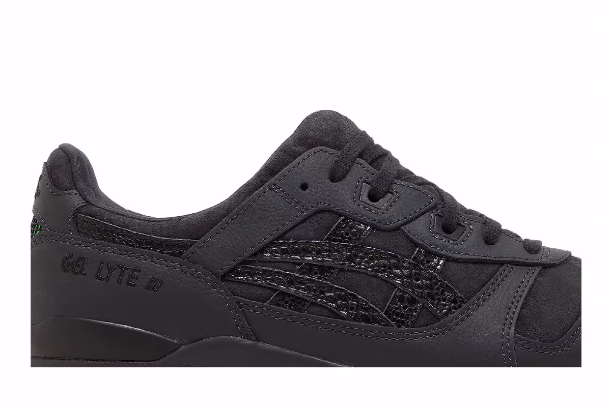 atmos x ASICS Gel Lyte 3 OG Black Python, view 3