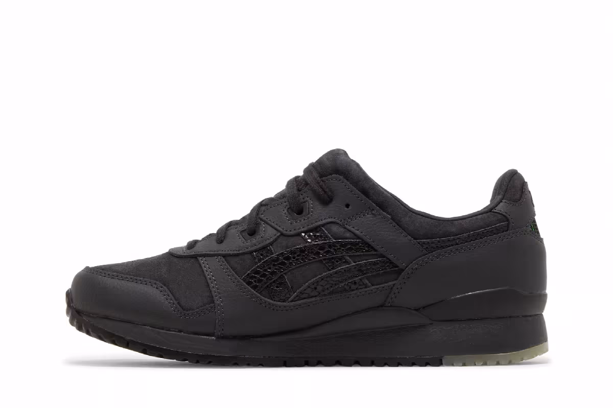 atmos x ASICS Gel Lyte 3 OG Black Python, view 4