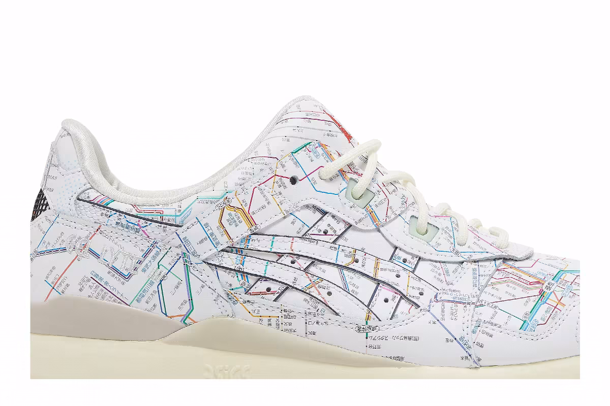atmos x ASICS Gel Lyte 3 OG Tokyo Subway, view 3