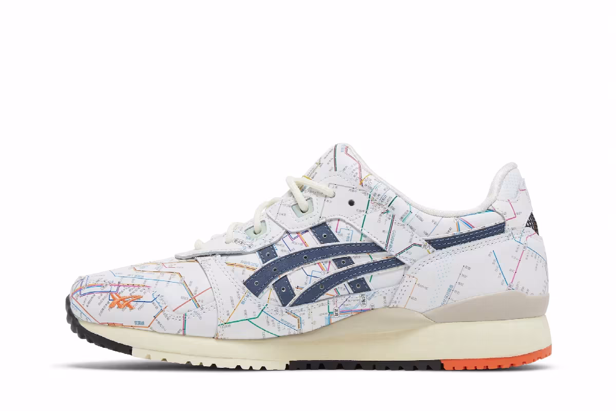atmos x ASICS Gel Lyte 3 OG Tokyo Subway, view 4