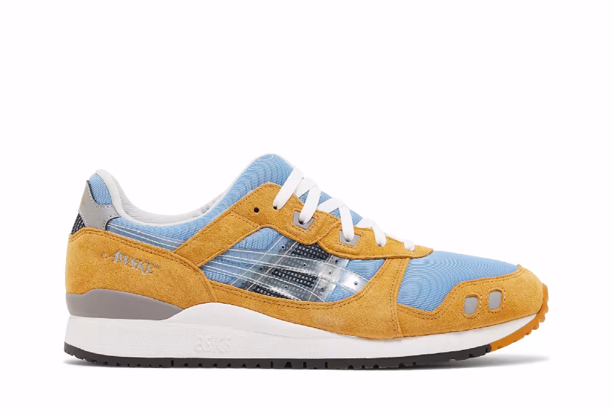 Awake NY x ASICS Gel Lyte 3 Della Robbia Blue, view 2