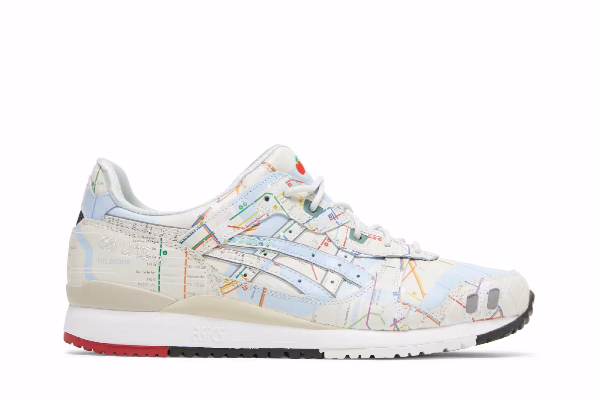 atmos x ASICS Gel Lyte 3 OG NYC Subway, view 2