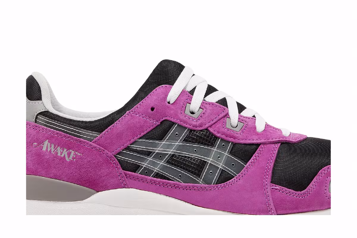 Awake NY x ASICS Gel Lyte 3 Black Pink, view 3