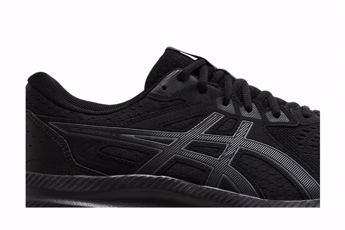 Asics Gel Contend 8 4E Wide Black Carrier Grey, view 3