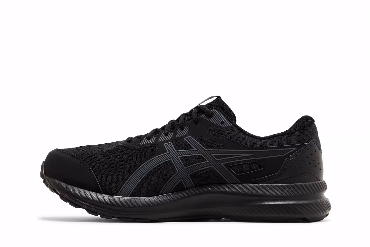 Asics Gel Contend 8 4E Wide Black Carrier Grey, view 4