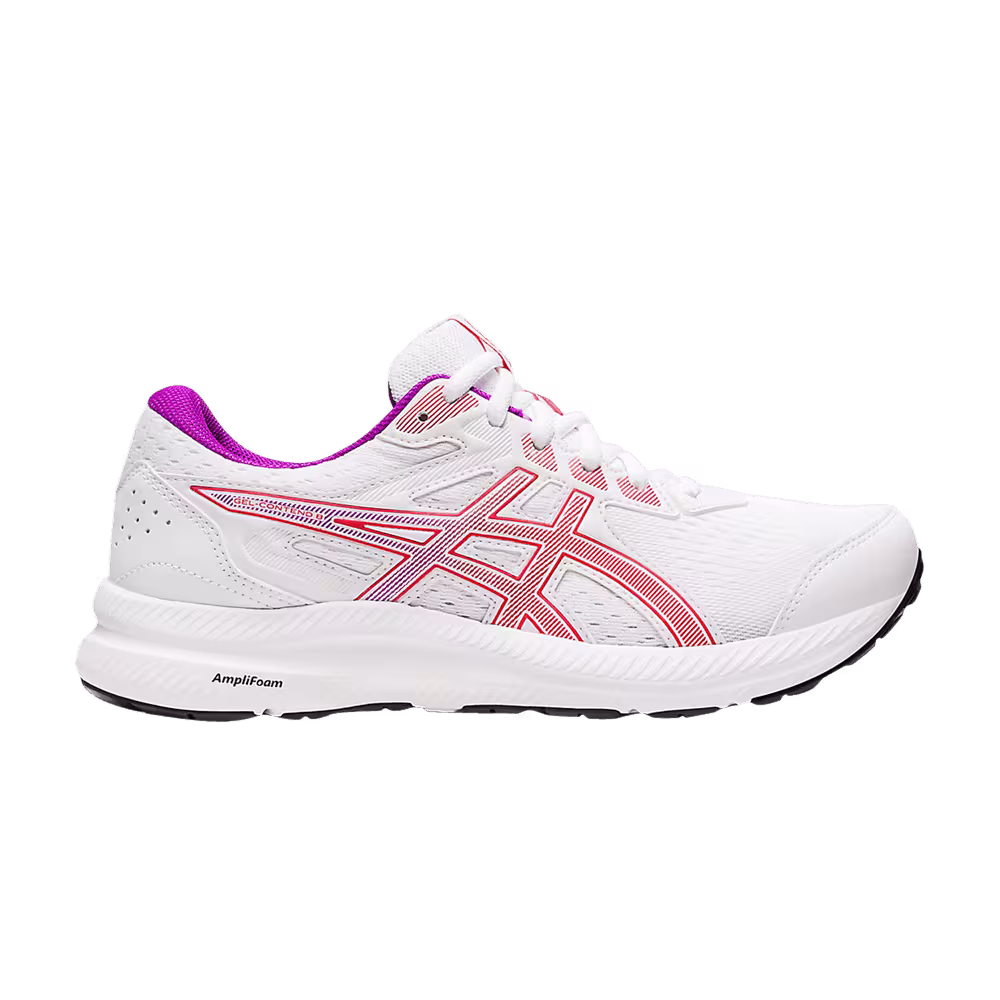 Asics Women's Gel Contend 8 White Red Alert