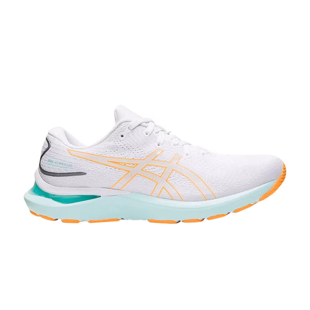 Asics Women's Gel Cumulus 24 White Orange Pop