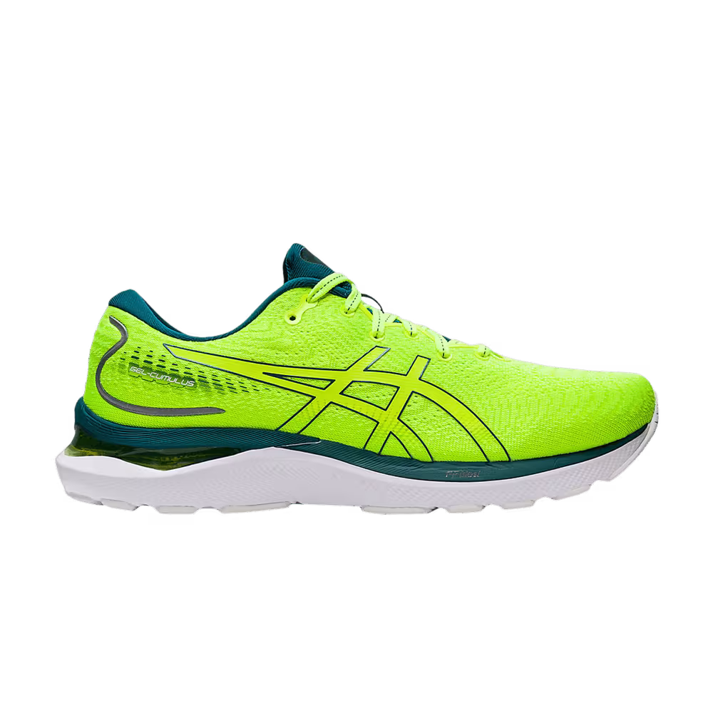 Asics Gel Cumulus 24 Safety Yellow Velvet Pine