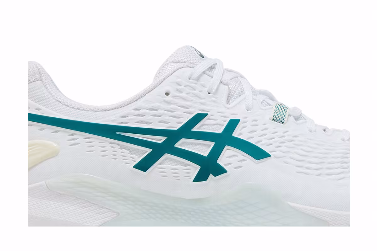 ASICS Gel Resolution 9 White Pitch Green, view 3