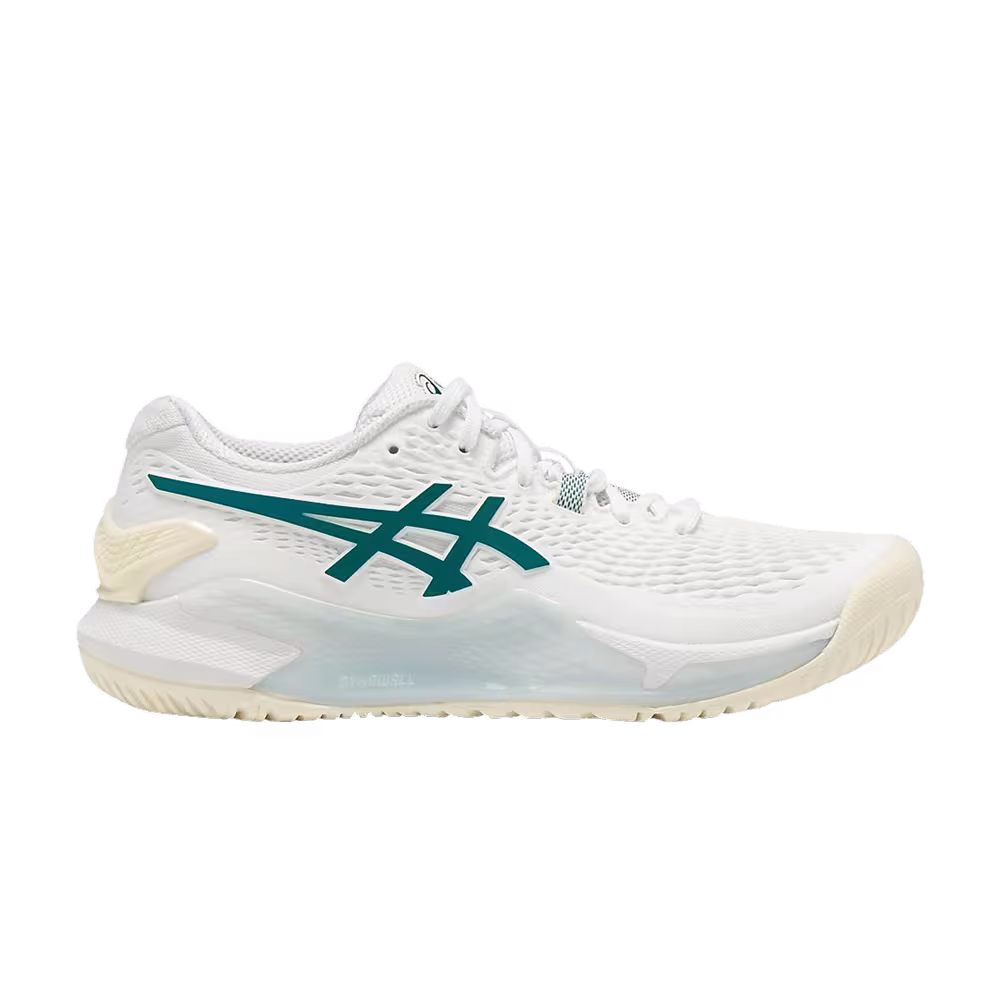 ASICS Women's Gel Resolution 9 White Pitch Green