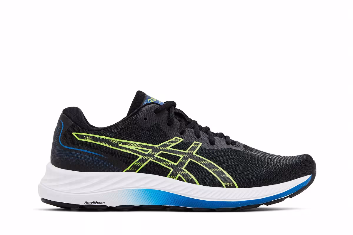 Asics Gel Excite 9 Black Hazard Green, view 2