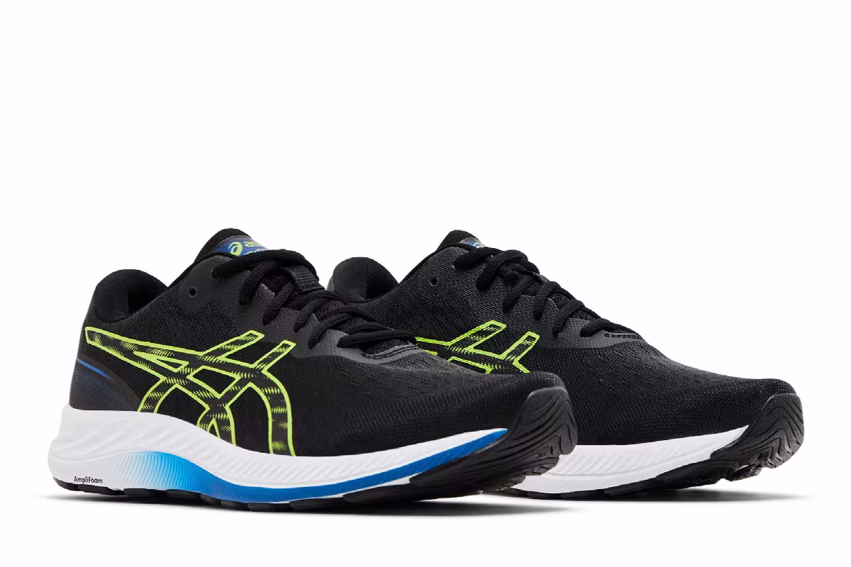 Asics Gel Excite 9 Black Hazard Green, view 9