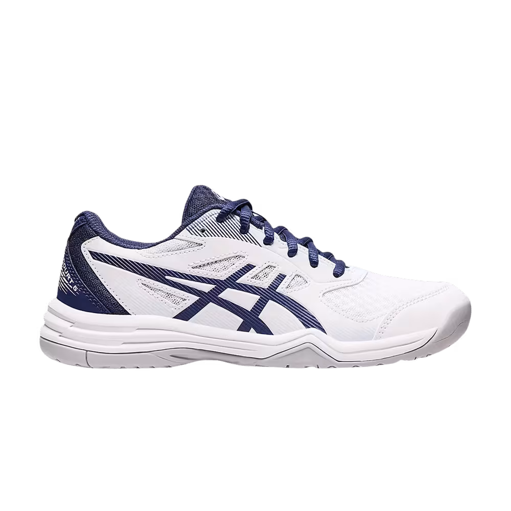 Asics Women's Upcourt 5 White Deep Ocean