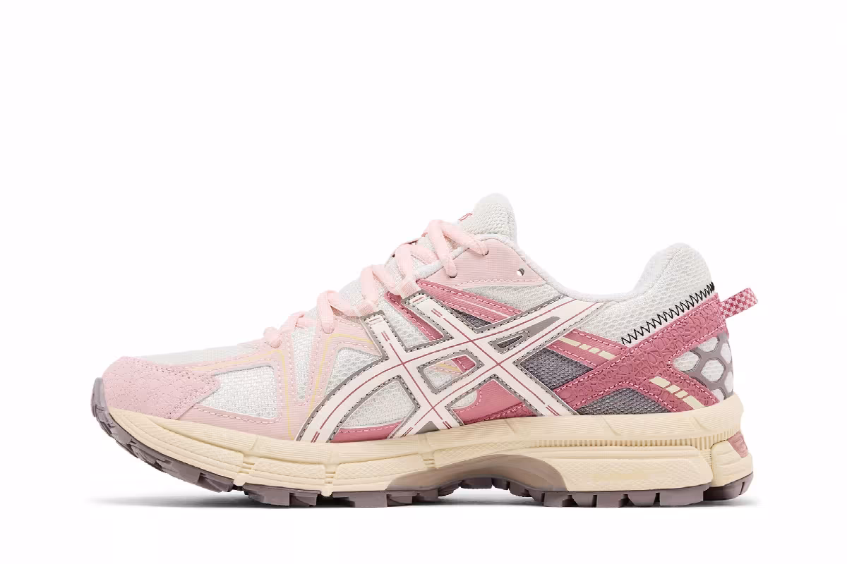 ASICS Women's Gel Kahana 8 White Pink, view 4
