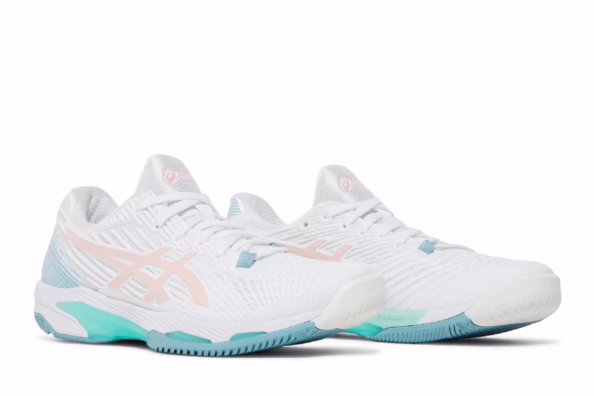 Asics Women's Solution Speed FF 2 White Frosted Rose, view 9