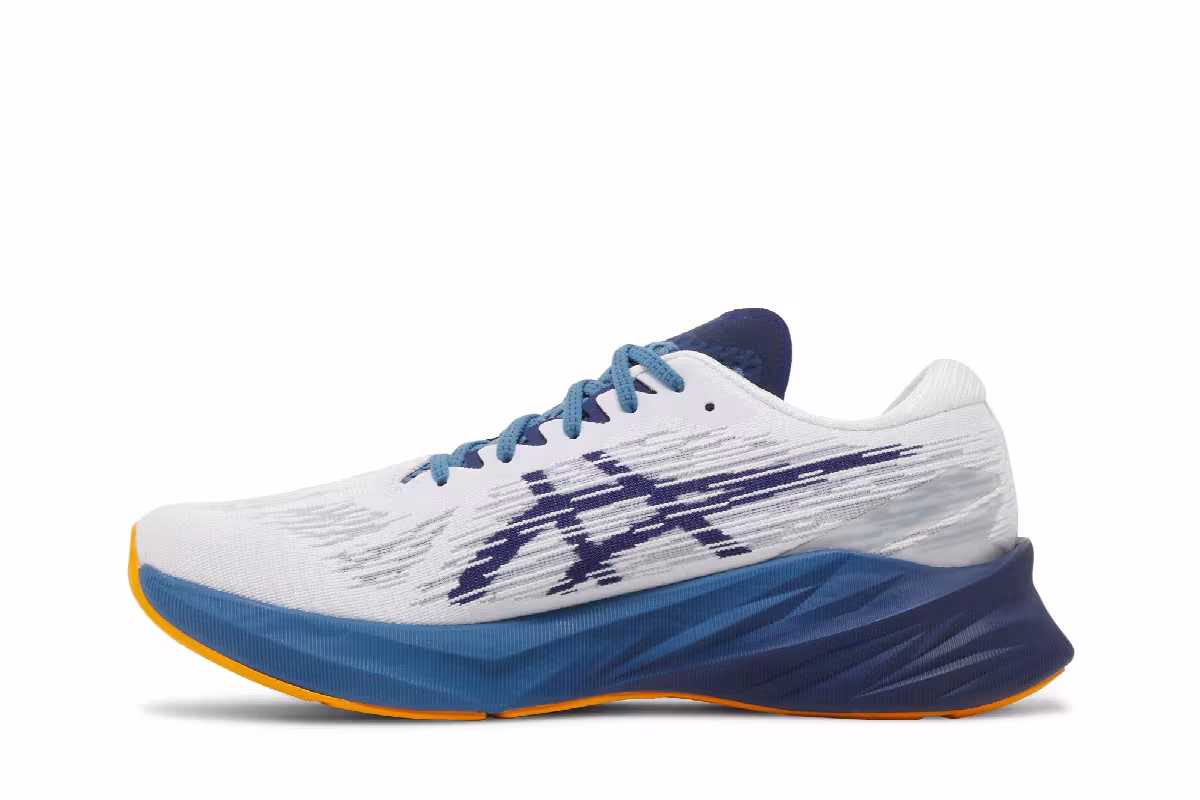 Asics Novablast 3 White Deep Ocean, view 4