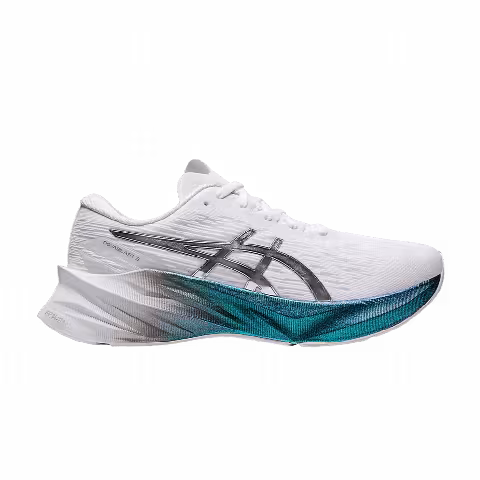 Asics Wmns Novablast 3 Platinum 'White Metallic Blue'