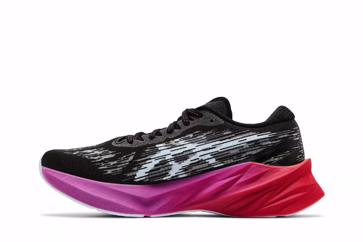 Asics Women's Novablast 3 Black Soft Sky, view 4