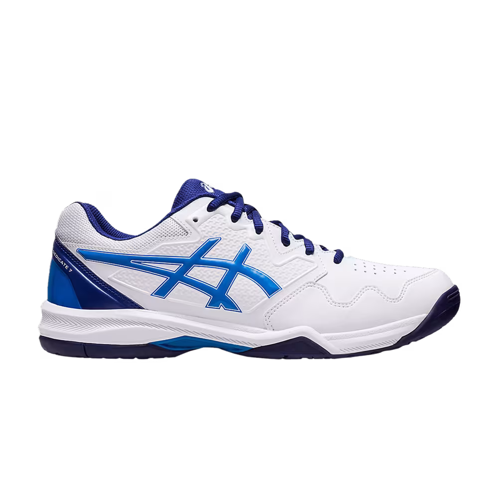 Asics Gel Dedicate 7 White Electric Blue