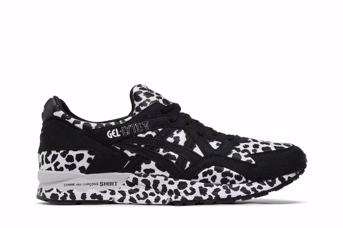 Comme des Garçons SHIRT x ASICS Gel Lyte 5 Black Leopard, view 2