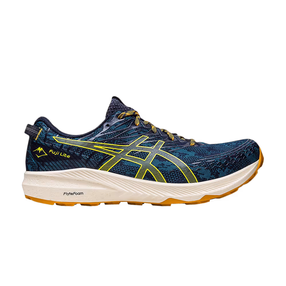 Asics Fuji Lite 3 Ink Teal Golden Yellow