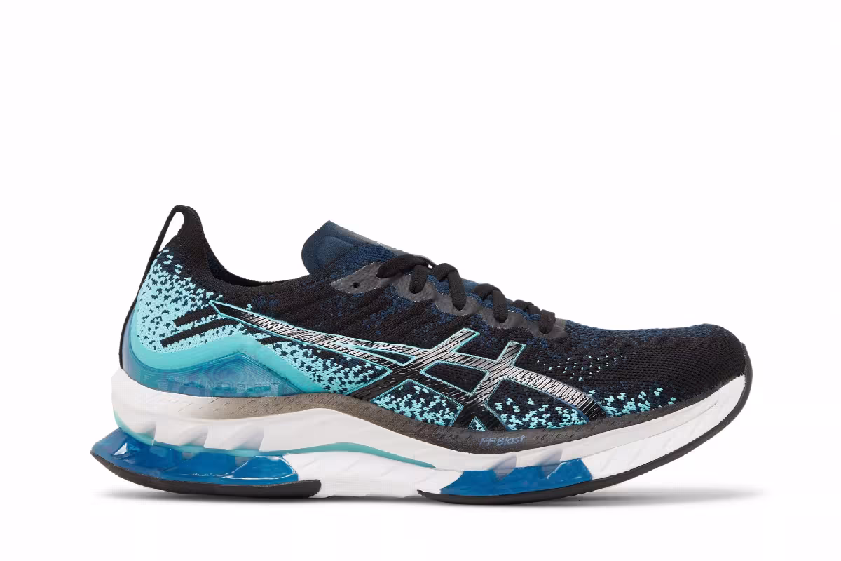 Asics Kinsei Blast Black Ice Mint, view 2