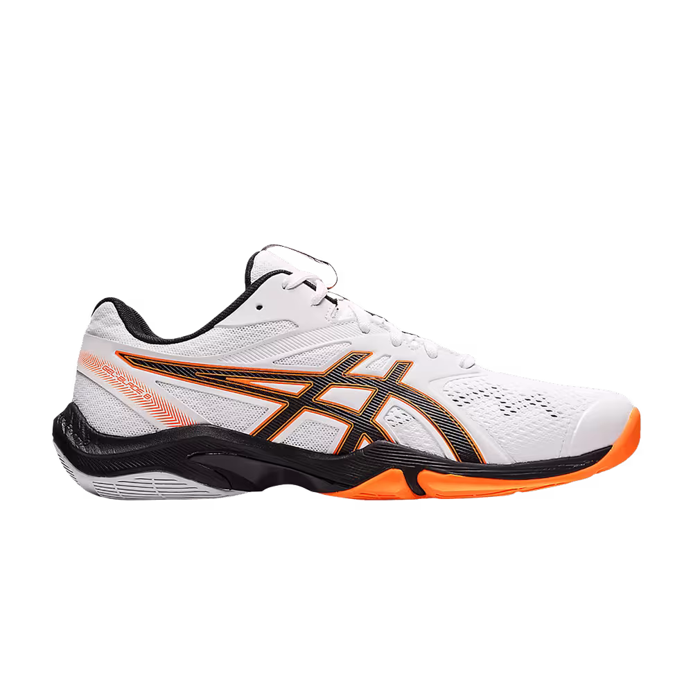 Asics Gel Blade 8 White Black Orange