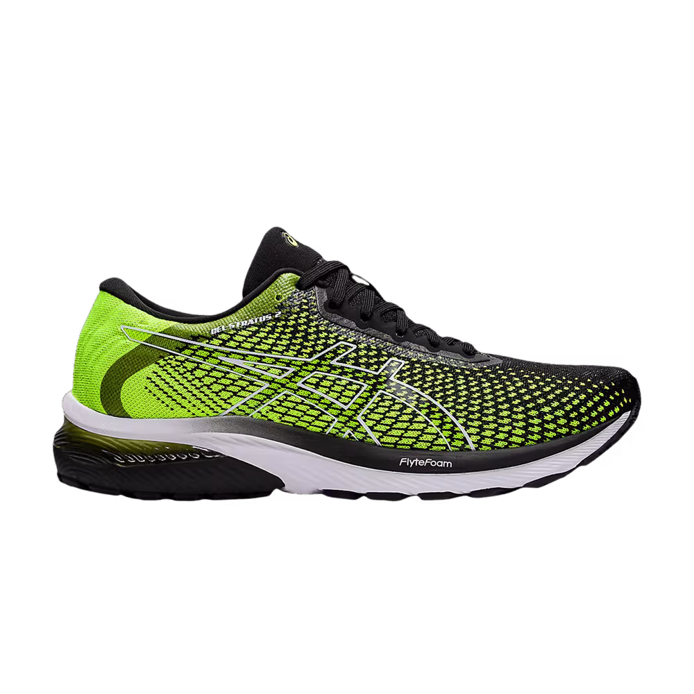 Asics Gel Stratus 2 Knit Safety Yellow Black