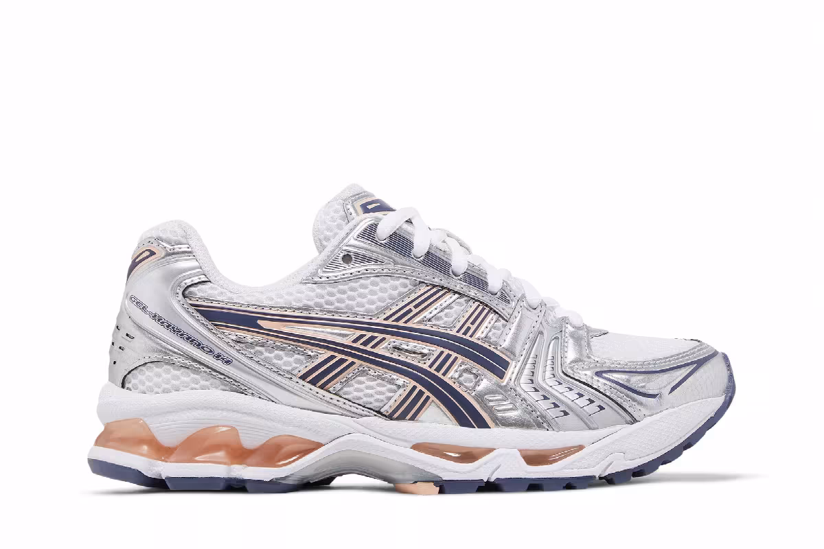 Asics Women's Gel Kayano 14 White Thunder Blue, view 2